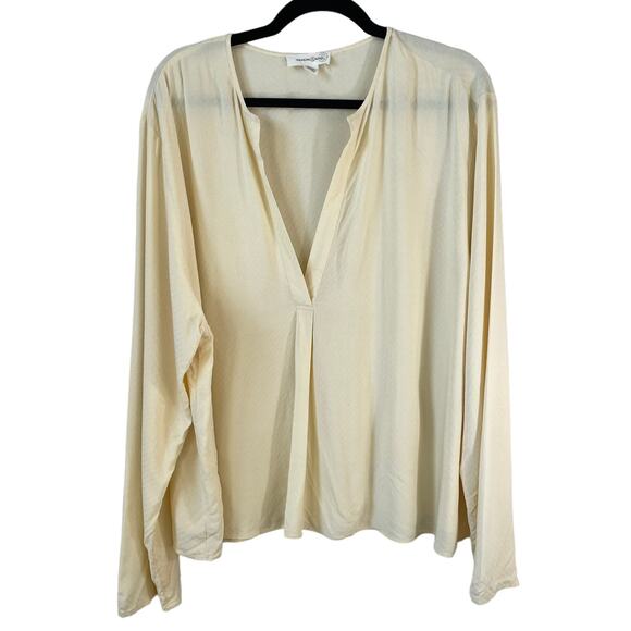 Nordstrom Tops - Treasure & Bond Nordstrom Womens Long Sleeve Blouse Top Yellow Size XL with FLAW